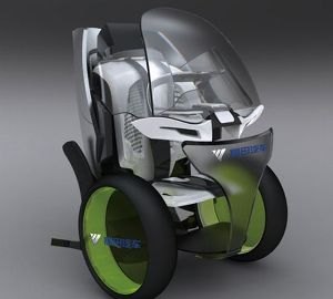 Mooovie - электрический автомобиль с двйным режимом в три колеса