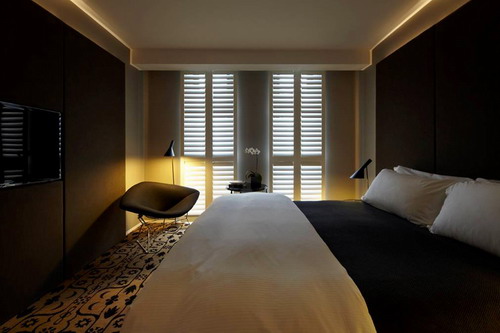 Строгий и стильный дизайн интерьера Burbury Hotel в Австралии