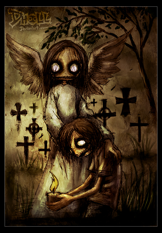 Ужастики / зомби / куклы / скелетоны и все-все-все. В спец-Halloween-подборке работ от ©Dholl.