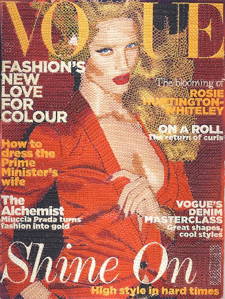 Vogue Обложки ручная вышивка