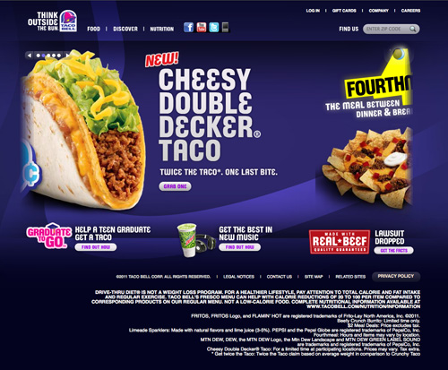 26 веб-дизайнов сайтов известных ресторанов быстрого питания