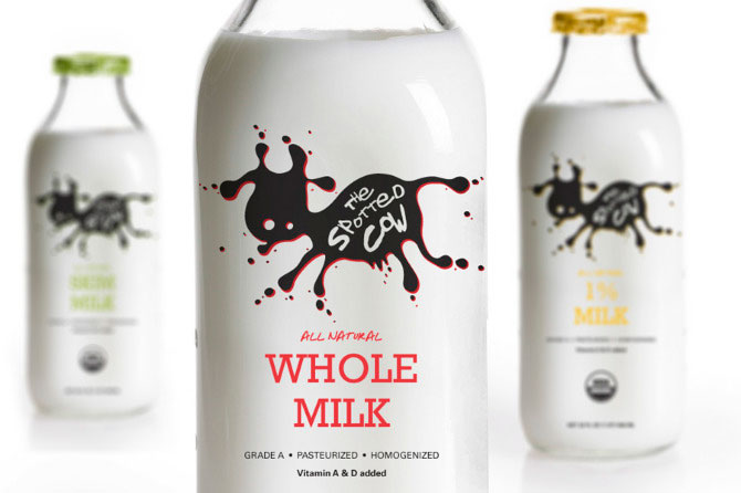  Дизайн упаковки молока Spotted Cow